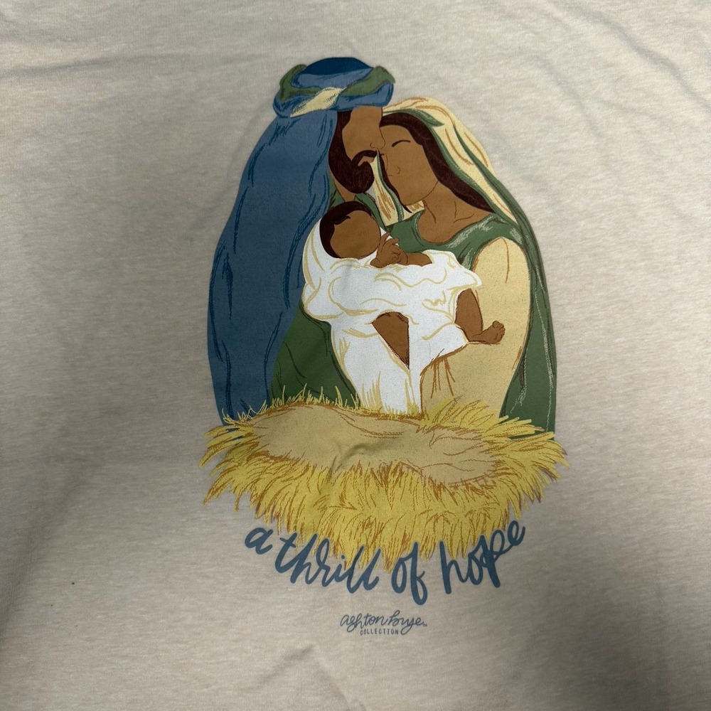 A Thrill of Hope Nativity‎ T-Shirt Ashton Bye Collection Next Level Medium